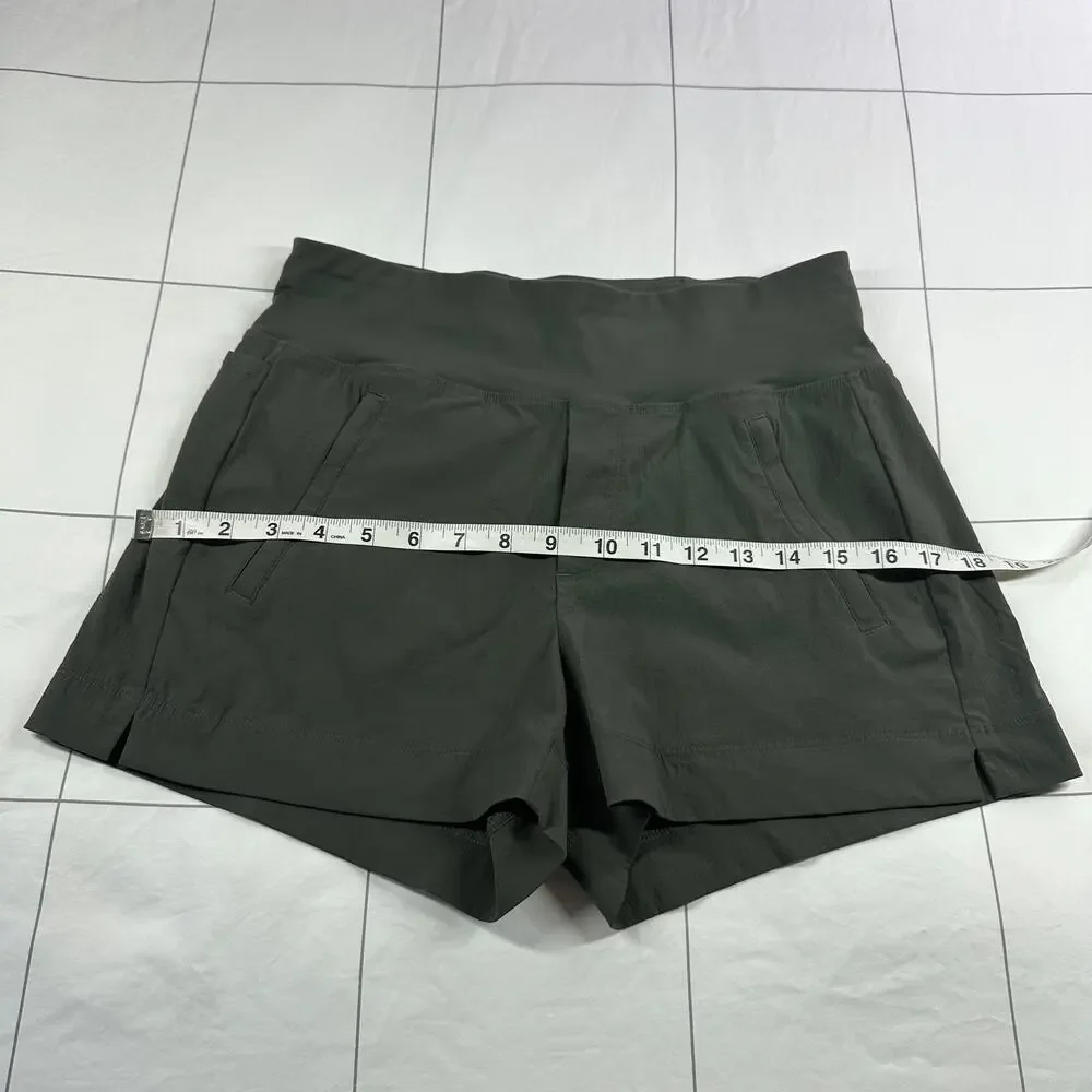 Athleta Shorts Womens 2 Green Trekkie North Ripstop Nylon Outdoor Trail Hiking